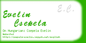 evelin csepela business card